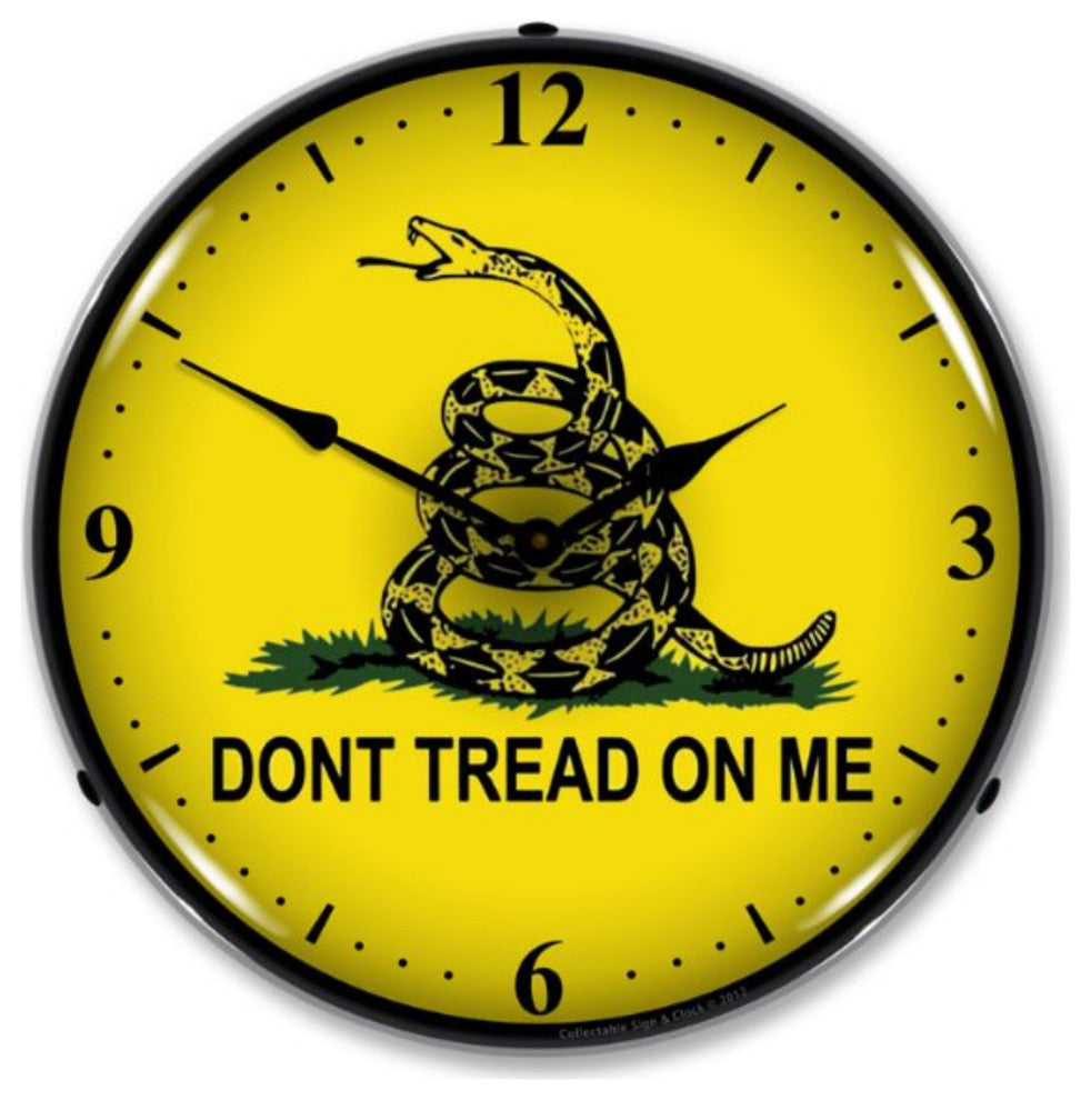 1205368 Don't Tread On Me Clock