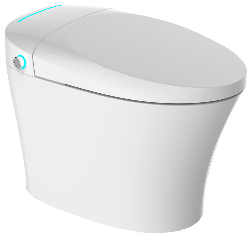 Adele 1-Piece Elongated Electronic Bidet Toilet White