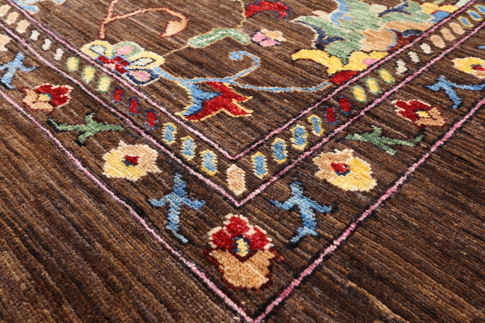 Persian Tabriz Hand-Knotted Wool Rug 8' 1" X 9' 9" Q7285
