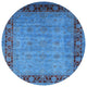 Ahgly Company Indoor Round Mid-Century Modern Area Rugs, 6' Round