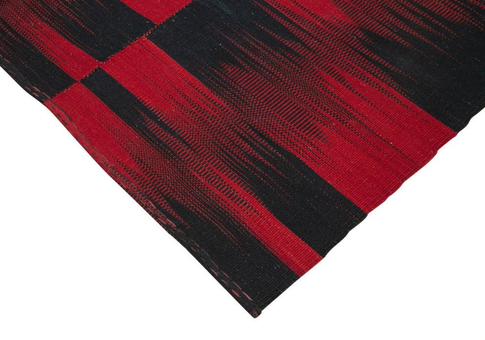 Rug N Carpet - Handmade Oriental 6' 11'' x 9' 2'' Modern Design Wool Kilim Rug