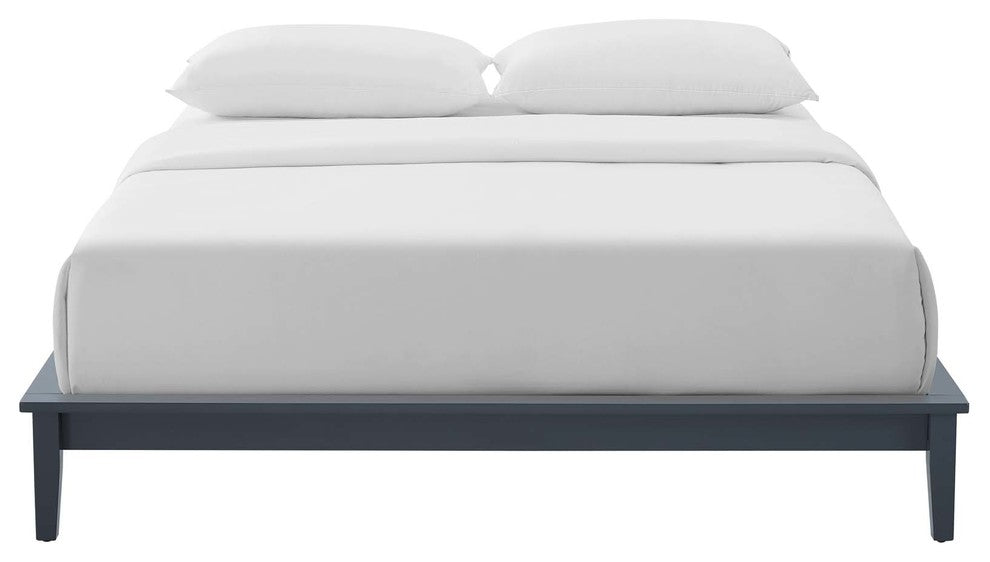 Lodge King Wood Platform Bed Frame