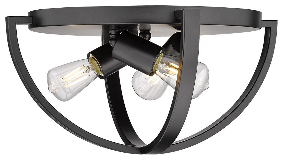 Colson Flush Mount, Matte Black