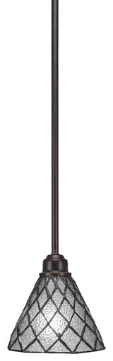 Blacksmith 1-Light Stem Mini Pendant, Diamond Ice Art