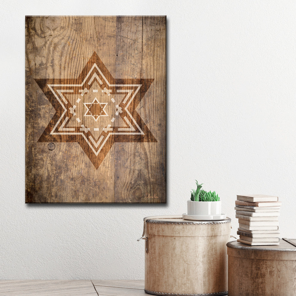 Ready2HangArt Inspirational 'Star of David IX' Wrapped Canvas Wall Art