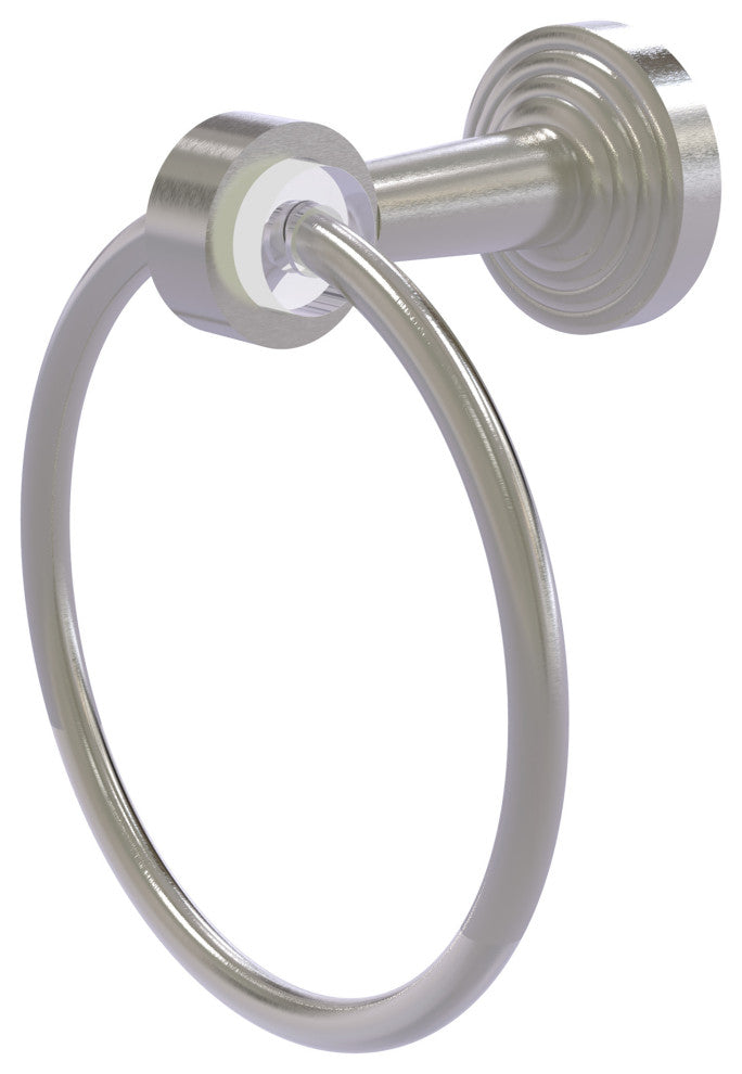 Pacific Beach Towel Ring, Satin Nickel