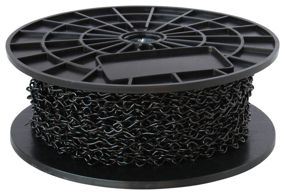 Steel Single Jack Basket Chain, 65 Reel, Black, U15