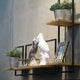 D-Bodhi 10" Wide Metal Frame 2-Tiered Wall Shelf