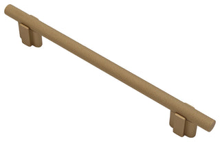 Knurled Bar Pull, Satin Brass, 160mm