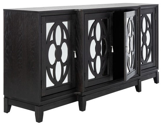 Safavieh Couture Madeleine Mirrored Sideboard, Black