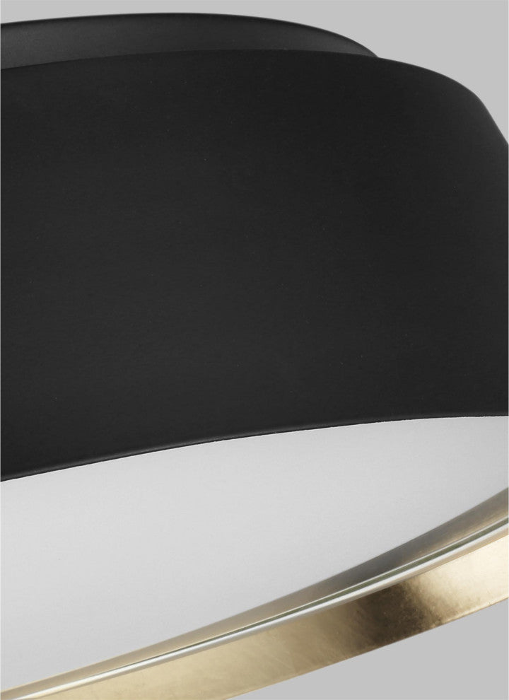 Asher Large Flush Mount, Midnight Black