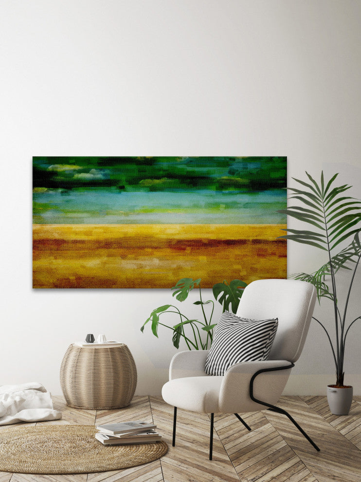 "Emerald Desert" Print on Canvas, 36"x18"