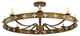 48 Wide Byzantine 8 Light Semi-Flushmount