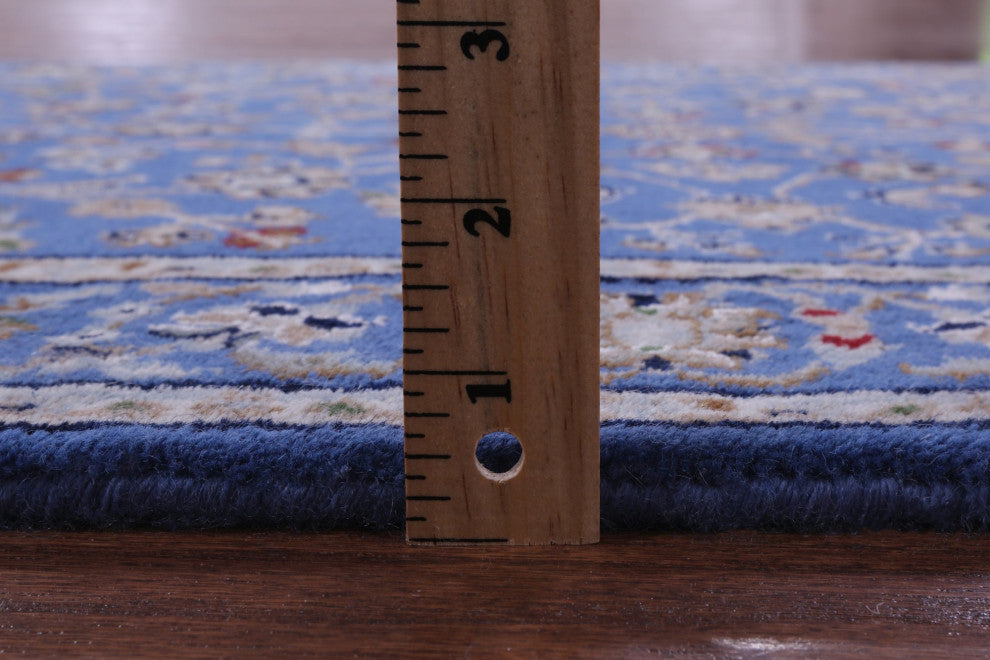 2' 10" X 20' 4" Persian Nain Handmade Wool & Silk Runner Rug - Q14883