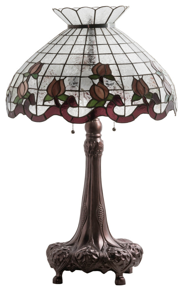 33" High Roseborder Table Lamp