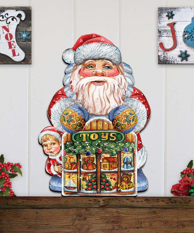 Toy Shop Santa Door Hanger
