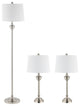 Safavieh Peltier Floor And Table Lamp, Nickle