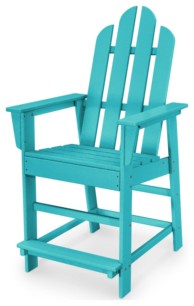 Polywood Long Island Counter Chair, Aruba