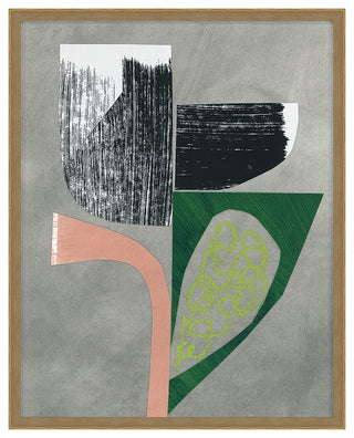 Flower Collage 9 Fine Art Print, Oak, 30"x24"