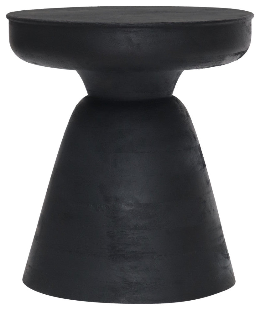 Sofa Side Table, Wood, Black, Living Lounge Cafe Room Hotel Lobby Hospitality