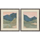 Saddle Mountain Framed Art, 2-Piece Set