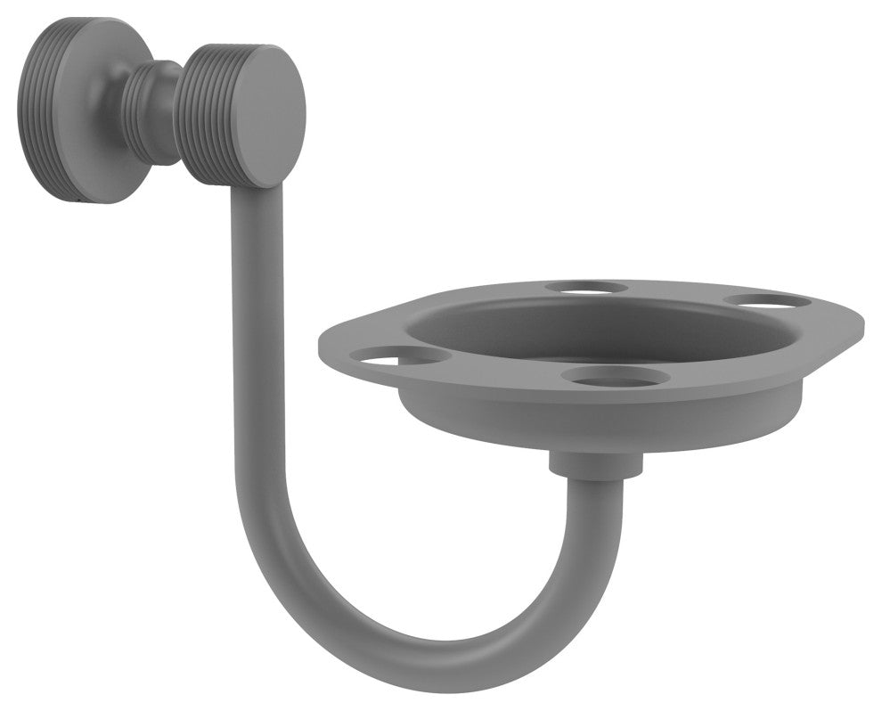 Foxtrot Tumbler and Toothbrush Holder, Matte Gray