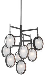 Uttermost Maxin Dark Bronze 9 Light Chandelier