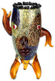 Badash J524 Murano Style Art Glass 13" Vase With a Face!
