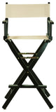 030" Director's Chair Black Frame-Natural/Wheat Canvas