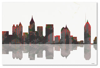 'Atlanta, Georgia Skyline' Canvas Art by Marlene Watson