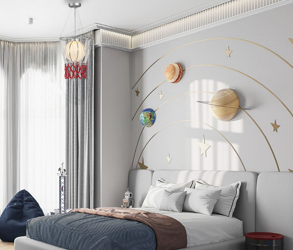 Basketball Light Fixture With Net