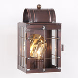 Small Wall Lantern, Antiqued Solid Copper