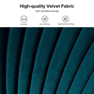 Velvet Tufted Loveseat Sofa With Golden Base, Teal
