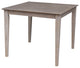 Solid Wood Top Table - Dining Height