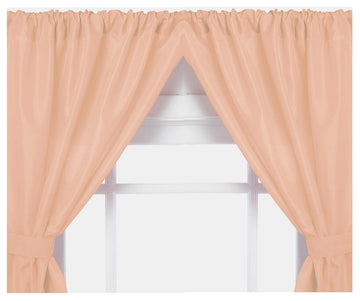 Vinyl Window Curtain in Peach