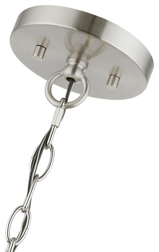 Livex Lighting 5 Light Brushed Nickel Pendant Chandelier