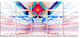 Cosmic Horizons Apocalypse, Abstract Wall Art Canvas, 60"x28", 5 Panels