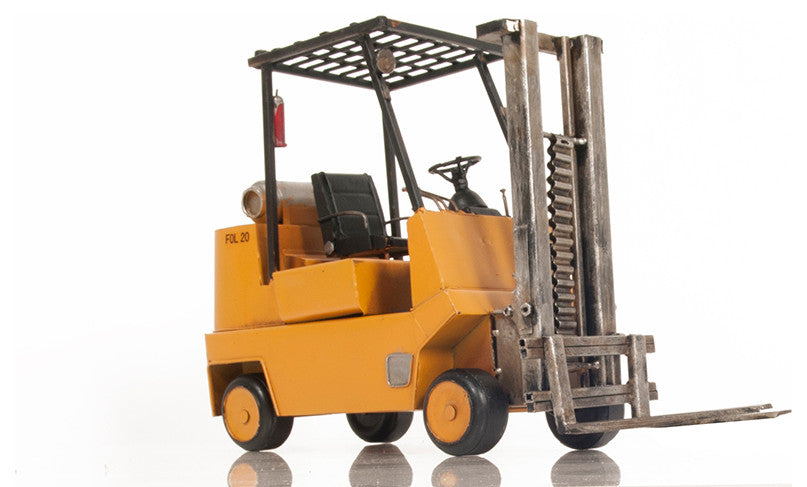 HANDMADE PROPANE FORKLIFT METAL Collectible Metal scale model Forklift