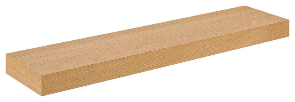 Barney Floating Shelf/Shelving, American Oak Veneer