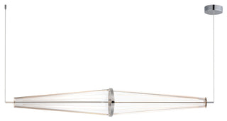 ET2 E24895-133 Quasar 52"W LED Linear Chandelier - Polished Chrome