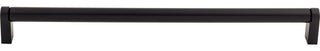 Top Knobs M1020 Pennington 11-3/8 Inch Center to Center Handle - Flat Black