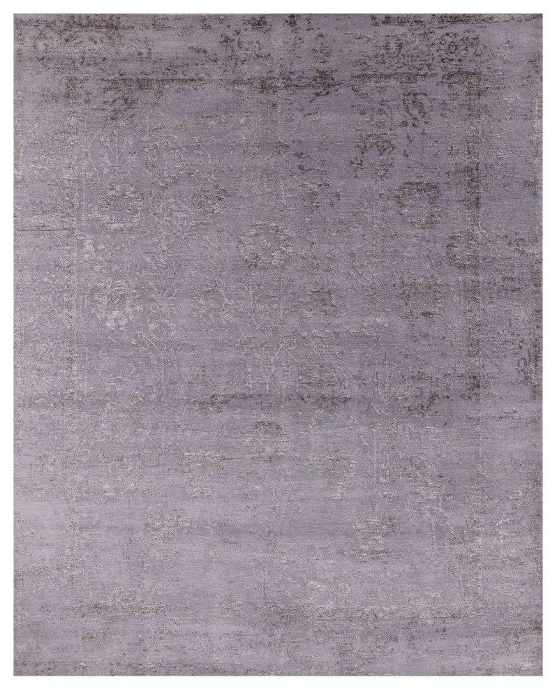 8' 0" X 10' 1" Persian Wool and Silk Hand-Knotted Rug Q6208