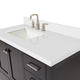 ARIEL Cambridge 43" Left Offset Rectangle Sink Bathroom Vanity Quartz Top
