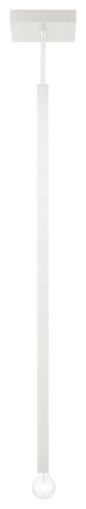Livex Lighting Solna 1 Light Brushed Nickel Pendant