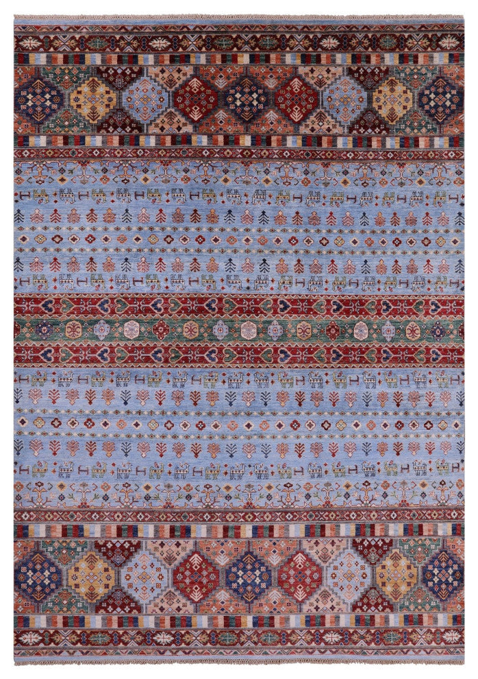 Handmade Tribal Persian Gabbeh Wool Rug 8' 2" X 11' 5" Q7663