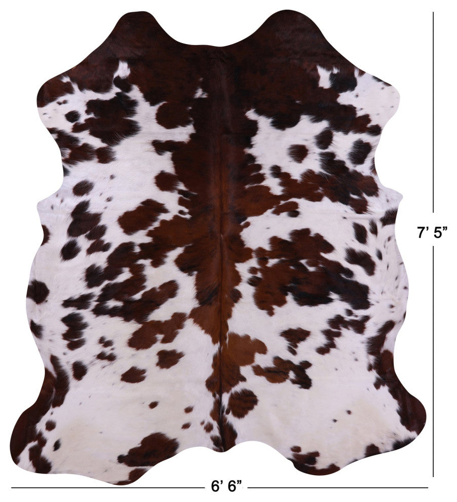 Natural Cowhide Rug 7' 5" X 6' 6" C1611