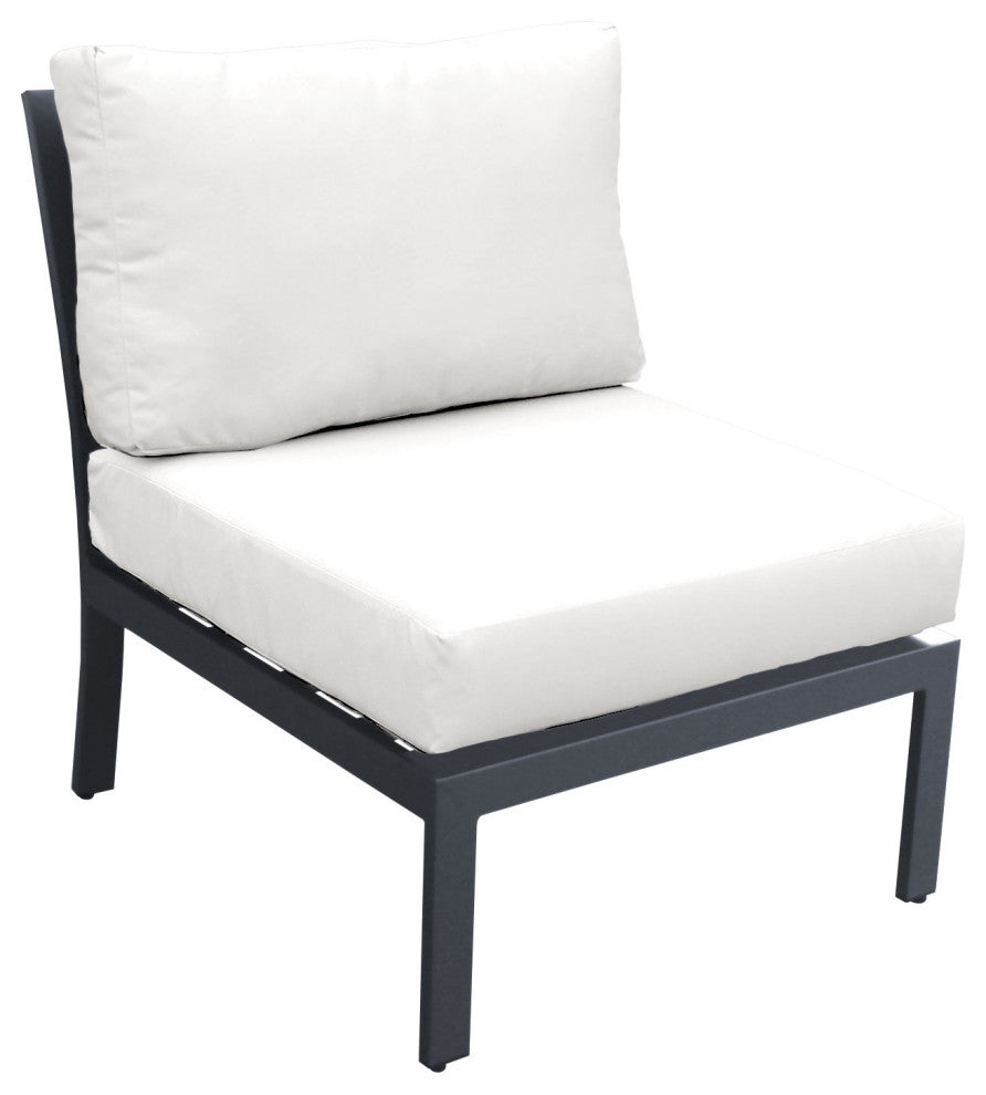 Lexington 5 Piece Outdoor Aluminum Patio Furniture Set 05a White
