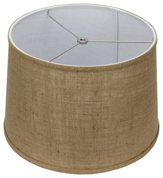 Fenchel Shades, 13"x15"x10" Spider Attachment Lamp Shade, Burlap Natural