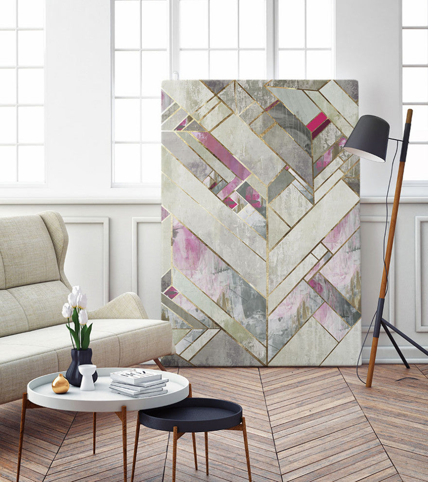 "Blush Deco II" Fine Art Giant Canvas Print, 48"x72"