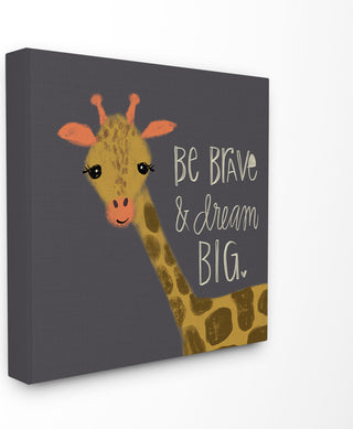Stupell Industries Be Brave Dream Big Giraffe, 24 x 24